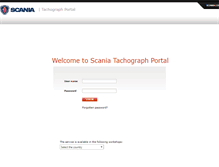 Tablet Screenshot of digi.scania.com